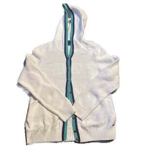 Tommy Hilfiger Vintage Full Zip Knitted Indie Vanguard Hooded Sweater